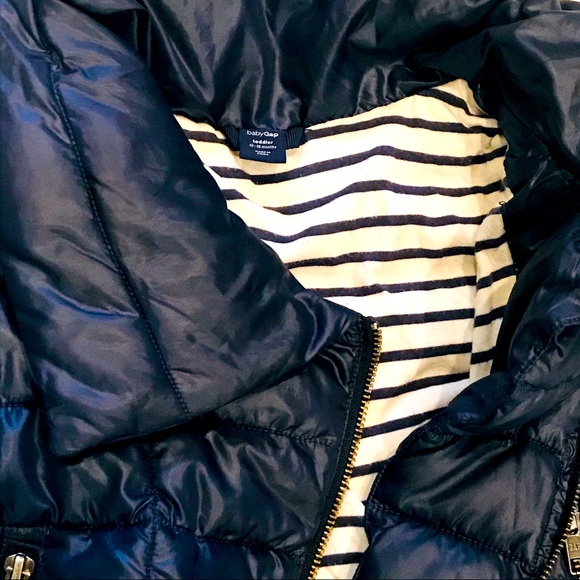 Baby Gap | Navy Blue Puffy Jacket | Unisex | Size 12-18m - Picture 4 of 6
